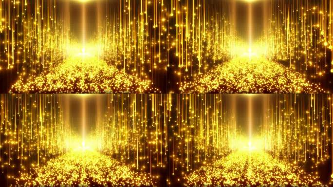 大气金色星光粒子大道 颁奖典礼粒子背景