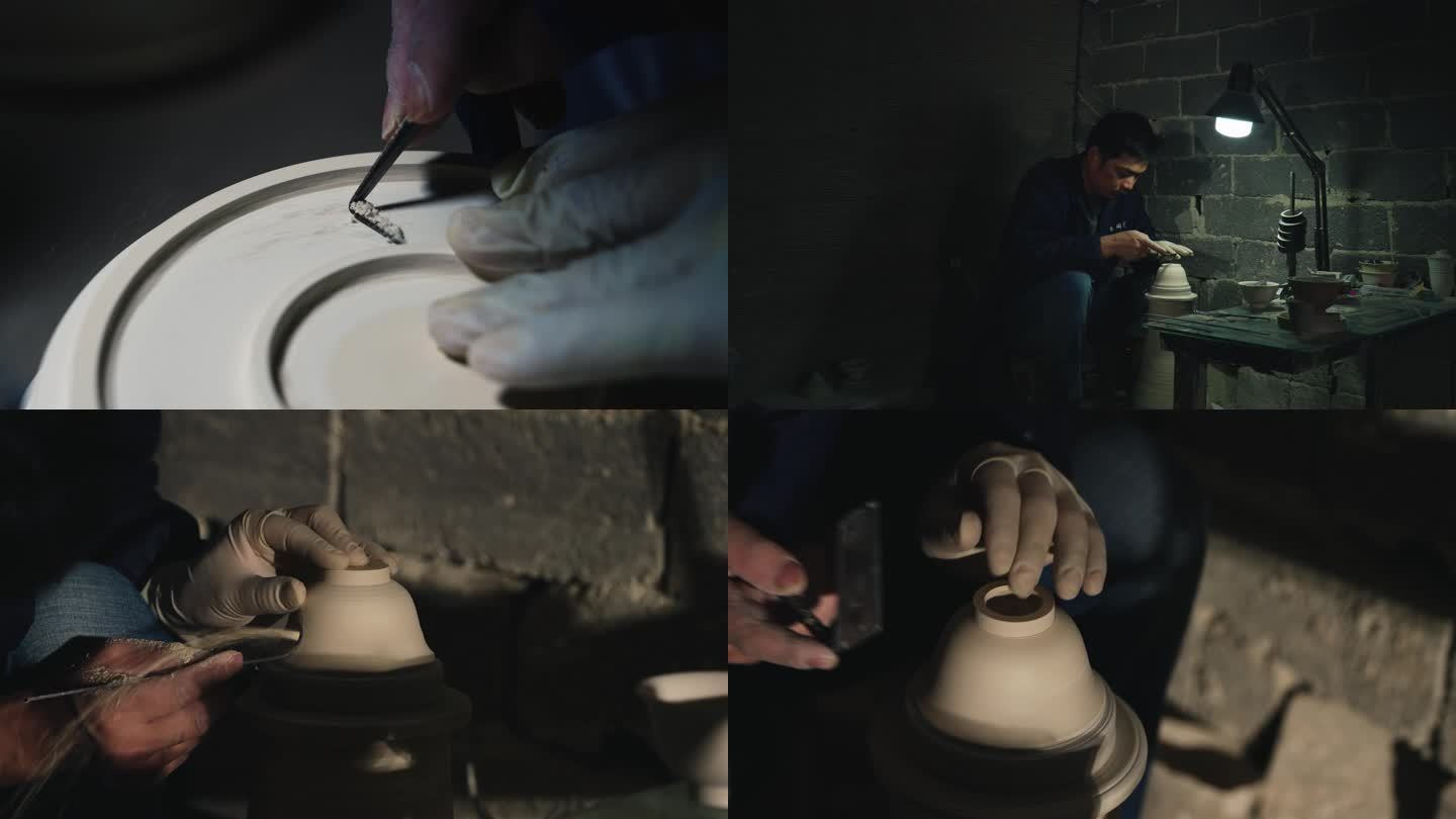 4k传统陶瓷制作利坯