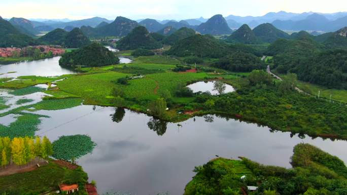 丘北航拍风景