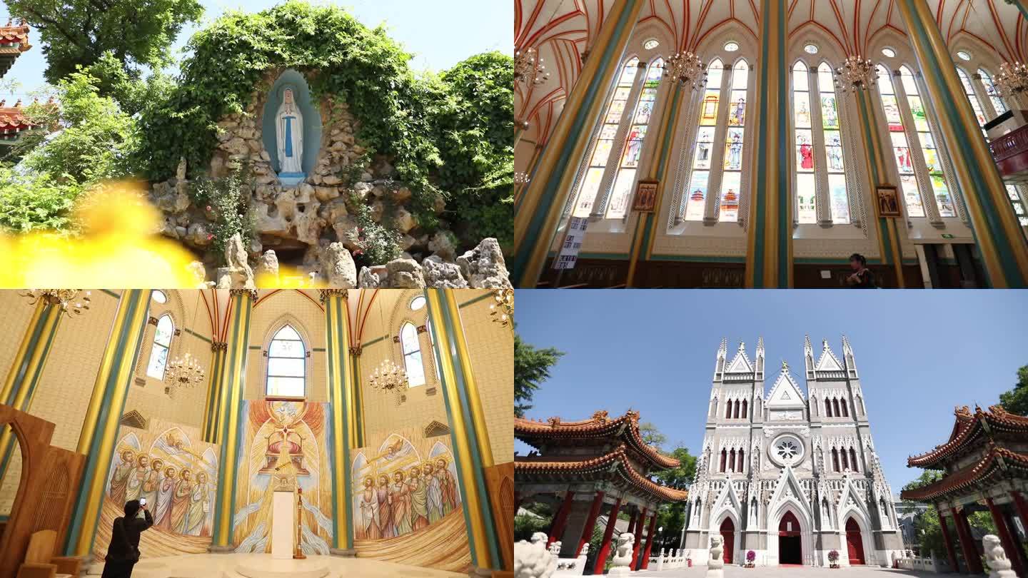 西什库教堂 天主教 哥特式建筑 北京海淀