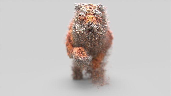 粒子老虎 xparticles 粒子汇聚