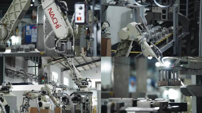 工厂自动化机械臂装配线