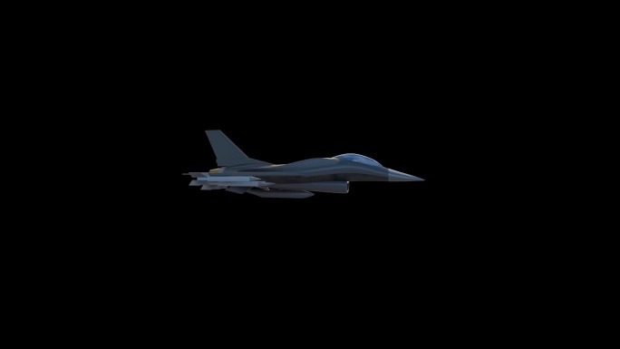 战斗机飞机模型展示（带通道）