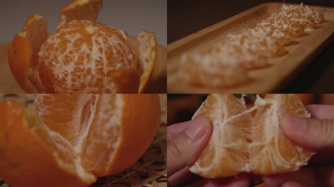 电影机拍摄：橘子柑橘桔子