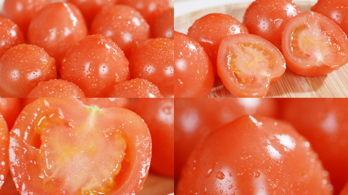 4K新鲜西红柿番茄红柿子洋柿子蔬菜水果