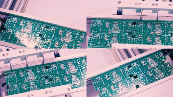 高清4K原片线路板智能设备车间电子电路