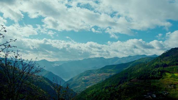 澜沧江峡谷延时