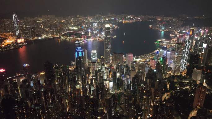 香港维多利亚夜景