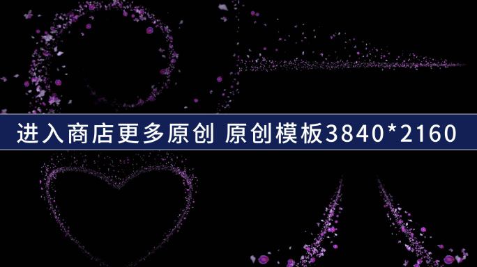 4K 花瓣 粒子 紫荆花