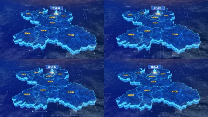 岳阳市云溪区蓝色三维科技区位地图