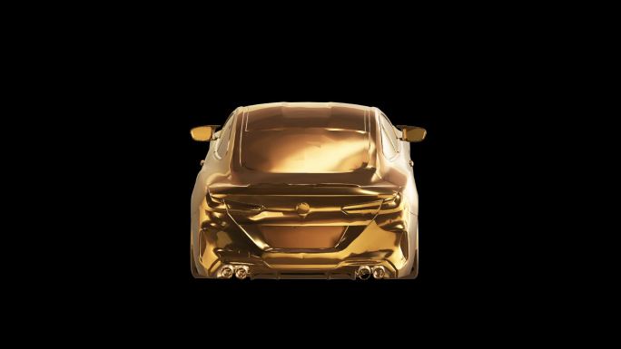 宝马BMW M8黄金效果展示通道素材