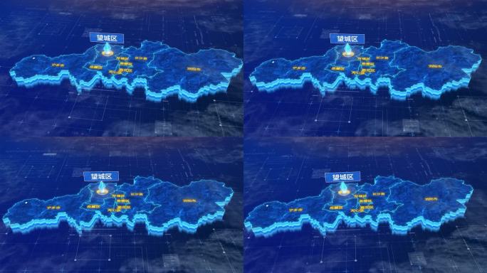 长沙市望城区蓝色三维科技区位地图