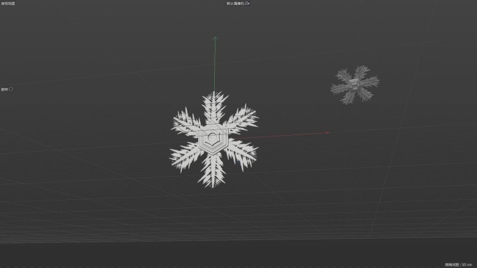 雪花模型 带动画 特写雪花