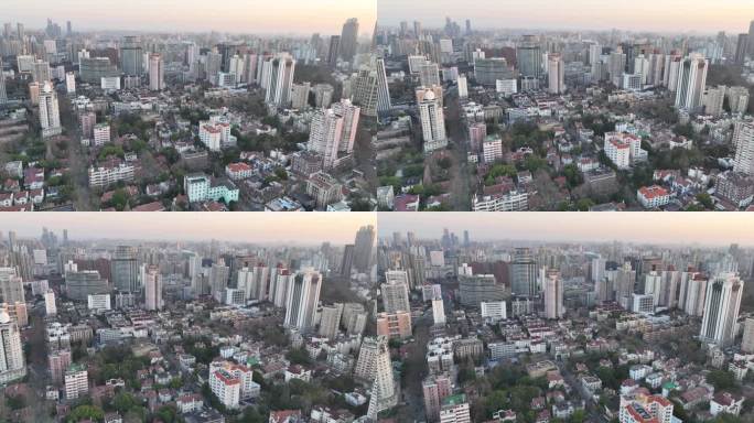 5K原素材-上海徐汇区城市景观，高安路