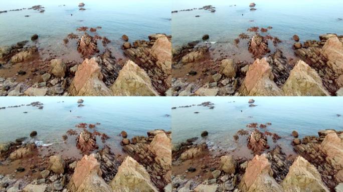 海边 沿海 石头 麦岛 青岛 4K