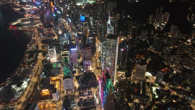 香港维多利亚夜景