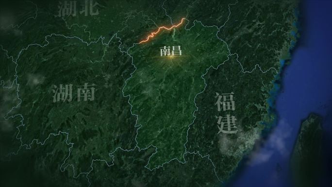 江西省地图地形图