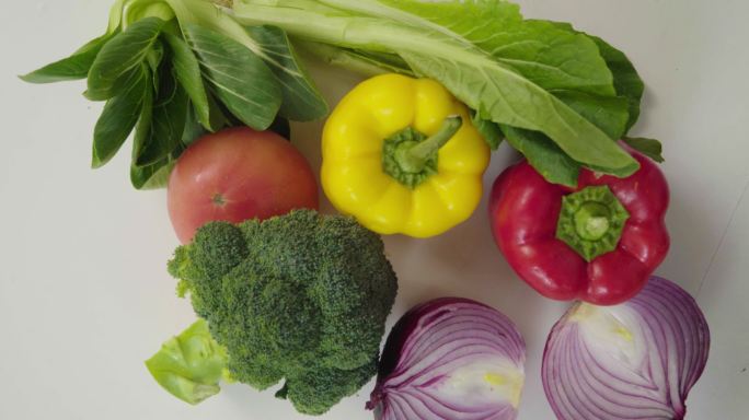 新鲜蔬菜4K实拍素材