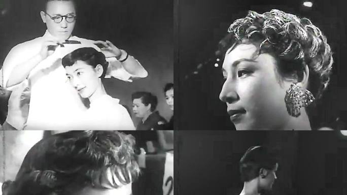 1955年战后日本女性流行短发 时髦女性