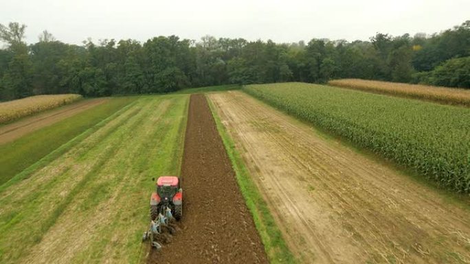 空中飞航农夫耕地三农业农田园耕地种植大米