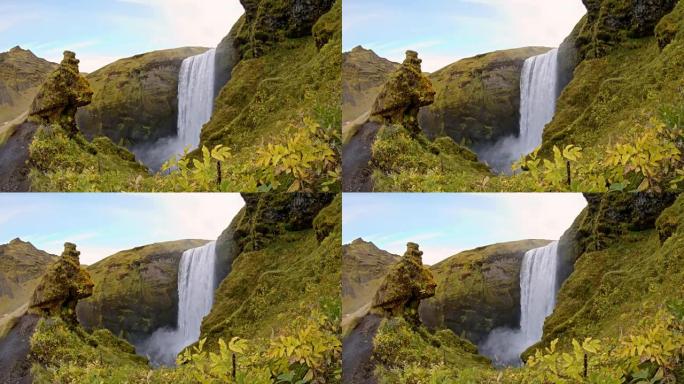 冰岛斯洛莫 DS 斯科加福斯瀑布