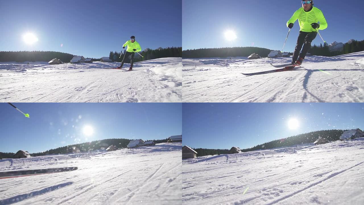 青年男子越野滑雪运动员