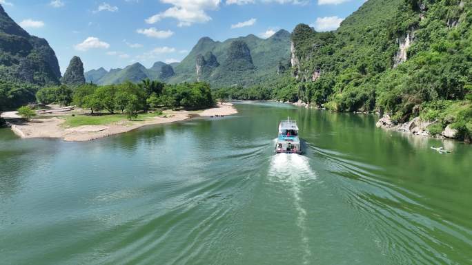 航拍桂林山水