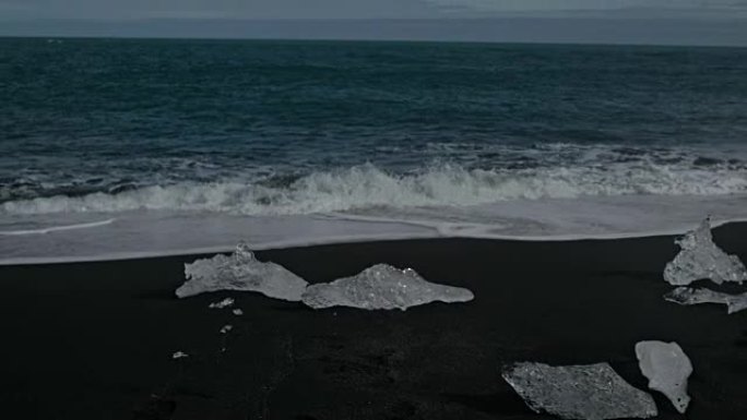 钻石海滩傍晚黄昏潮汐海潮海浪天际线