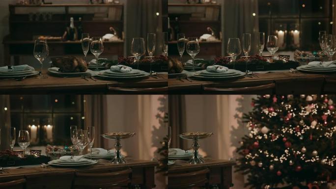 平安夜装饰餐桌