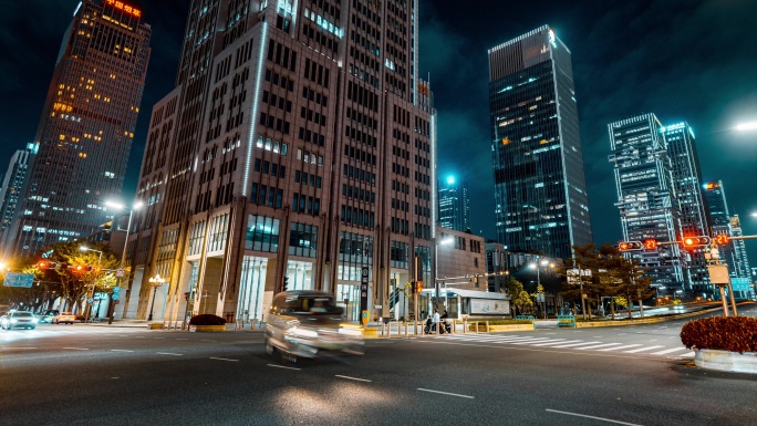 深圳福田中央商业区街景