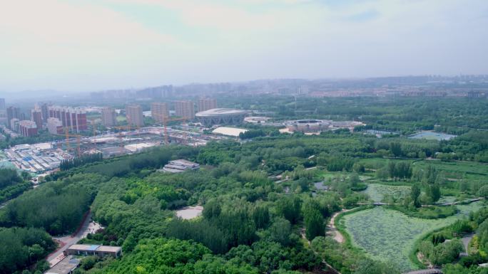 北京奥林匹克公园航拍