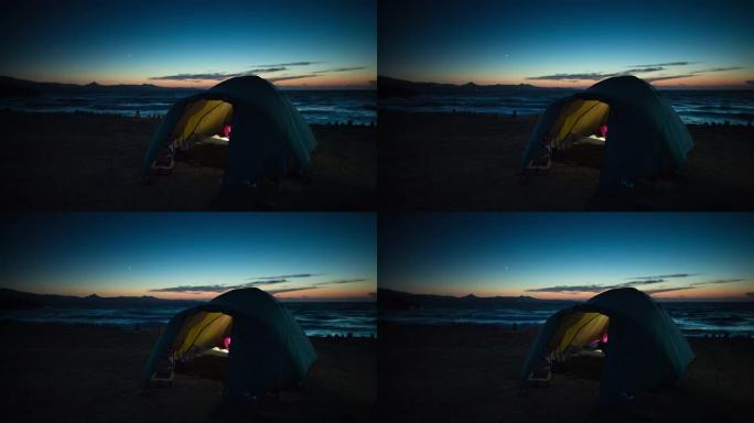 露营露营户外夜晚帐篷野外聚会休闲亲子
