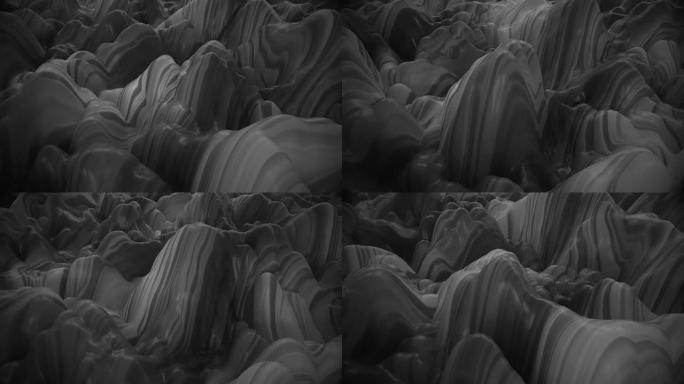 4k抽象波纹果冻背景。
