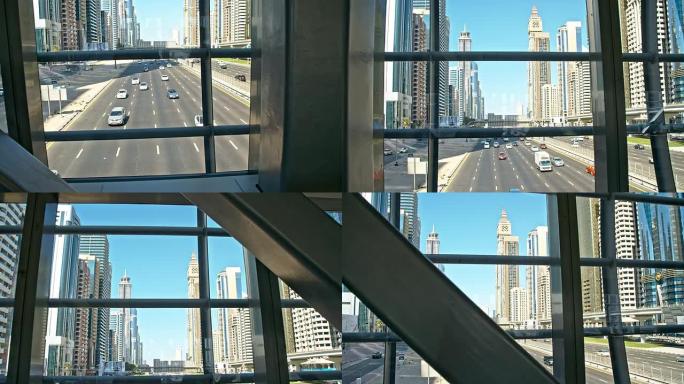 DS迪拜高速公路沿线的现代建筑