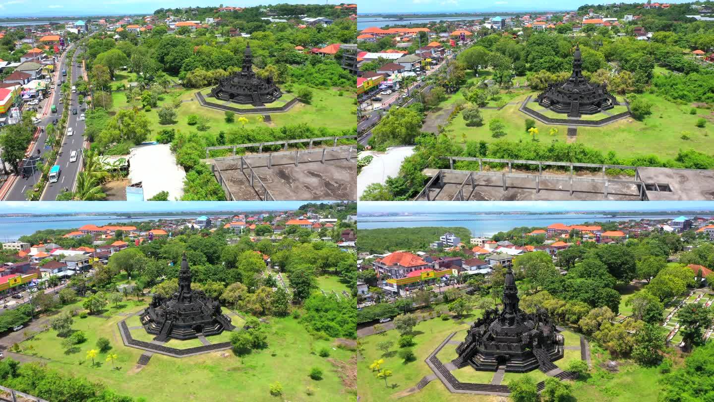 巴厘岛城市中的特色城堡建筑