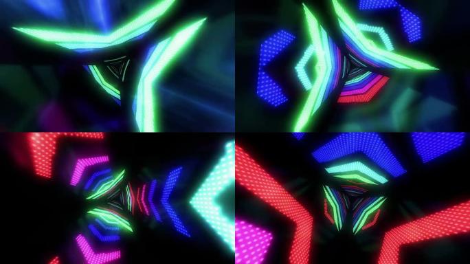 抽象光隧道多色抽象光隧道多色穿越穿梭舞台