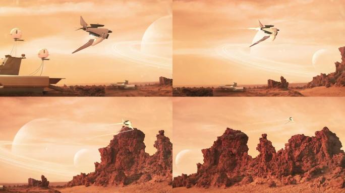 火星探测探索动画