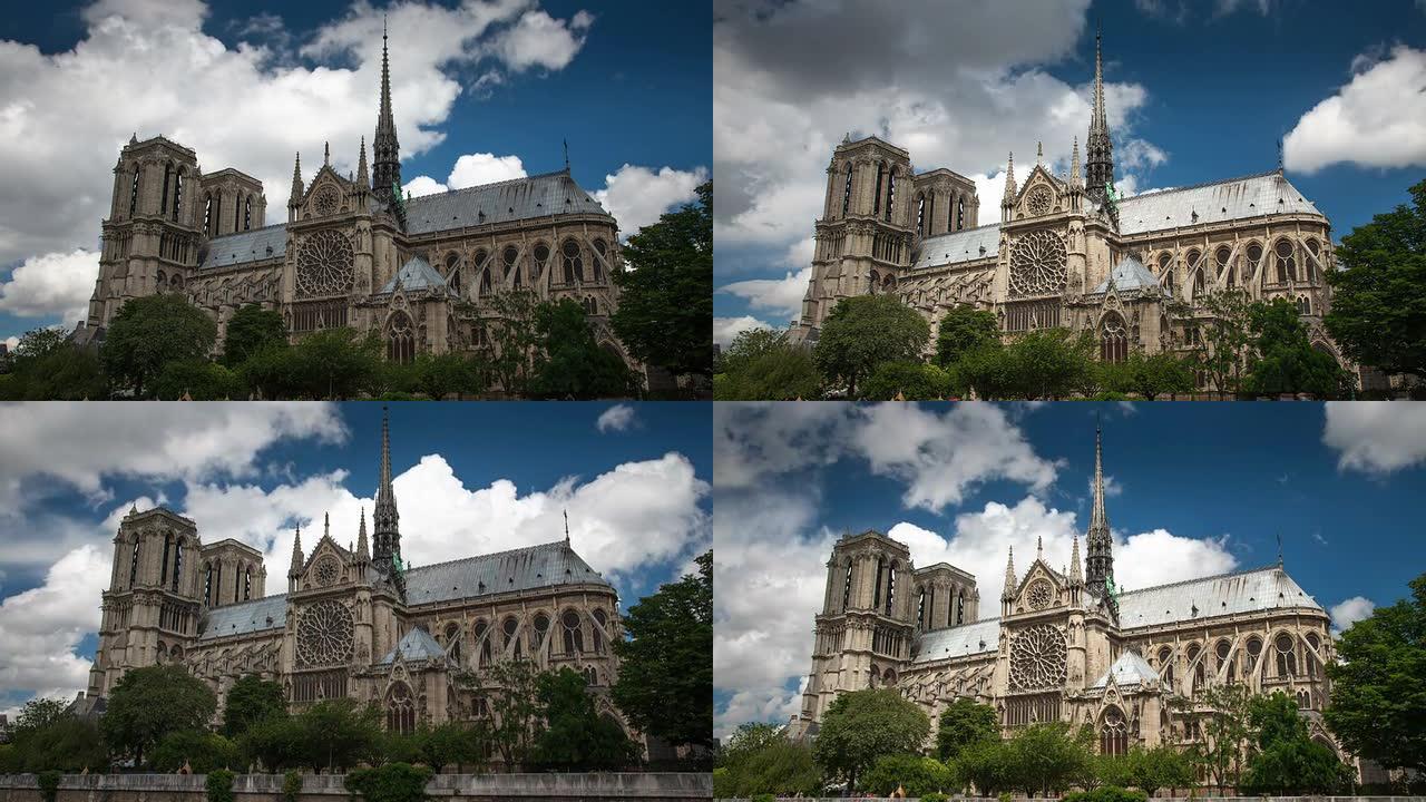 延时：巴黎圣母院大教堂