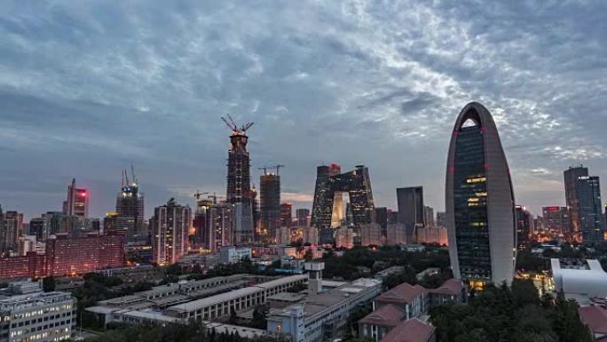T/L WS HA ZI北京CBD和CCTV大楼 (昼夜匹配)