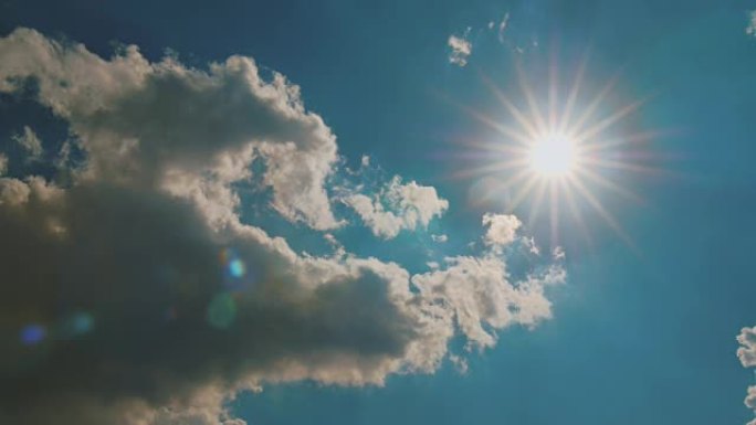 蓝天中的太阳天气预报台风天气气象局