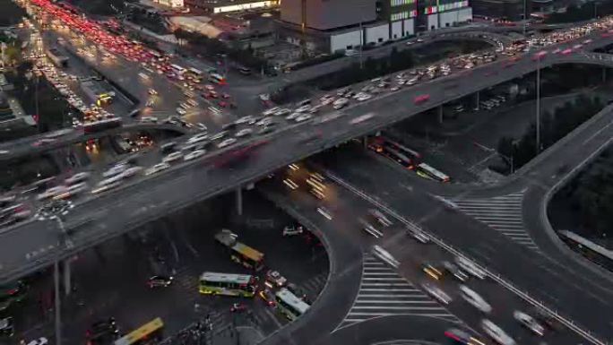 时间流逝-北京拥挤的交通 (平移)
