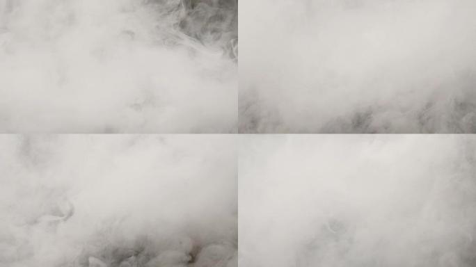 火冒烟烟雾上升流动香烟白烟雾气干冰仙境