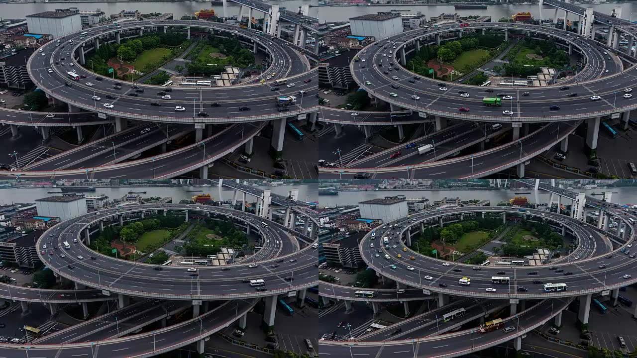 时间流逝-上海城市交通，南浦大桥 (CU HA缩小)