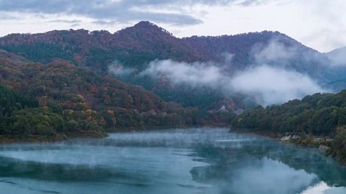 延时: 玉川大坝日出，当前日本。