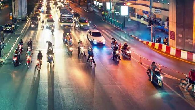 曼谷的城市交通。泰国。超高清视频