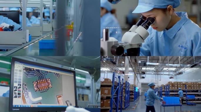 科技工业电子产品工厂流水线工业制造仓库