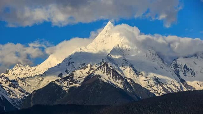 梅里雪山的延时