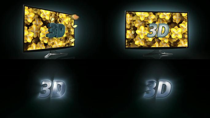 3D电视3d电视机视频素材