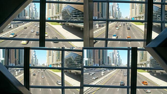 DS迪拜的多车道高速公路