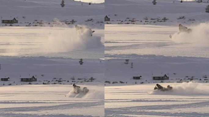 WS驾驶雪地摩托超速行驶